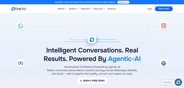 Chat360 website
