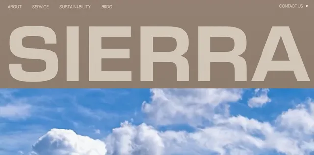 Sierra website — landscape-led concept home community site built in Framer